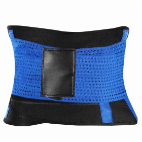 U-Shaped Slimming Waist Belt Body Abdominal Shapewear Sport Tummy Cincher Bands Office Ladies Postpartum Mothers (Option: S Blue)