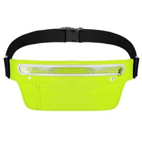 Unisex Sport Waist Pack Running Belt Bag Pouch Adjustable Bounce Free Sweat-Proof Lightweight Slim (Option: Green) WaistBeltBag(Green)