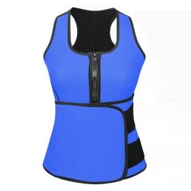 Waist Trainer For Women Body Shaper Waist Slimmer Clincher Trimmer for Weight Loss (Option: Blue S)