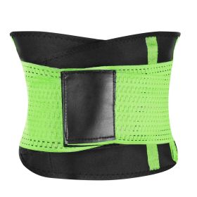 U-Shaped Slimming Waist Belt Body Abdominal Shapewear Sport Tummy Cincher Bands Office Ladies Postpartum Mothers (Option: S Green)